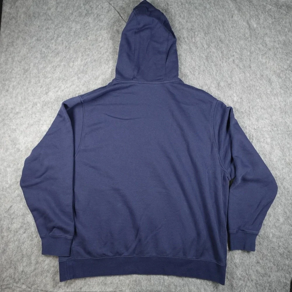 Nike Hoodie Mens XXL Blue Sportswear Club Fleece Pullover Sweatshirt
